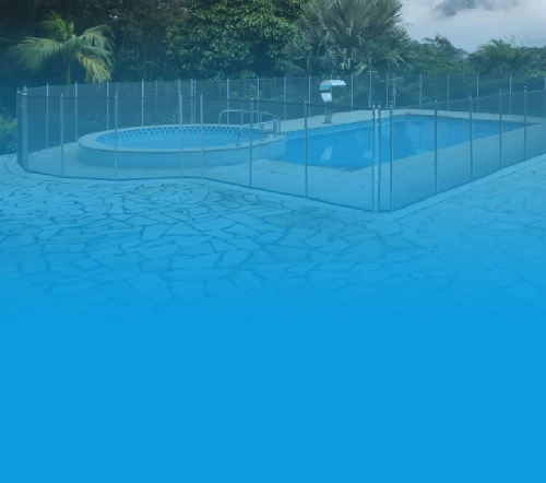 Grades de proteção para piscinas